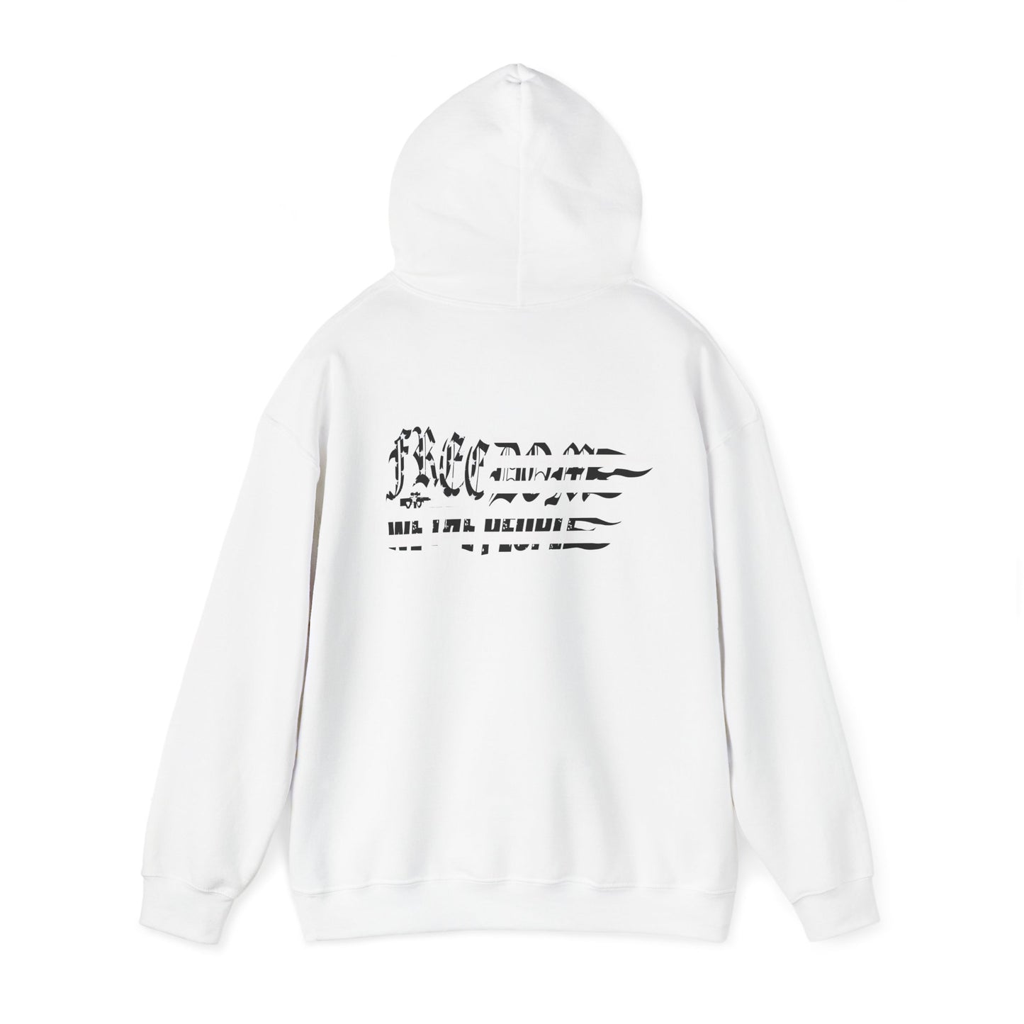 B&W Freedom Flag Hoodie