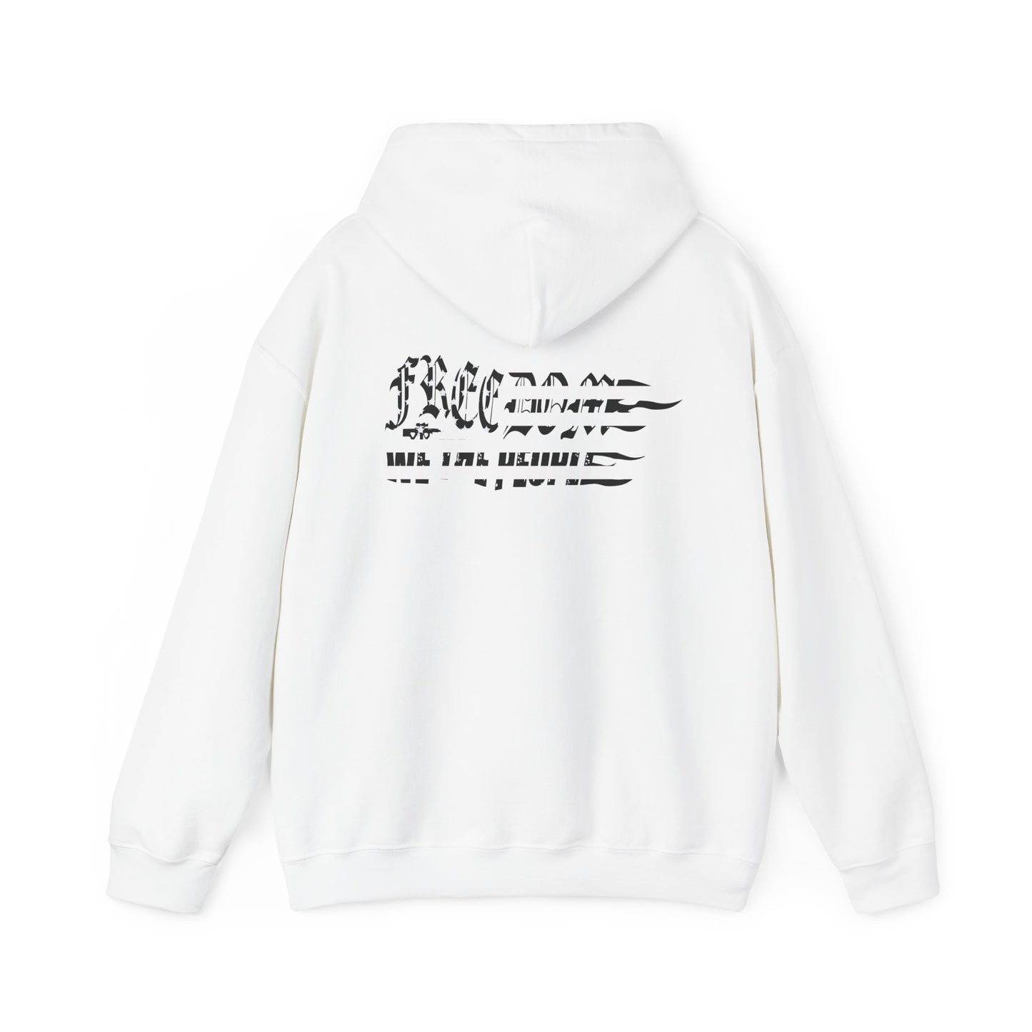 B&W Freedom Flag Hoodie