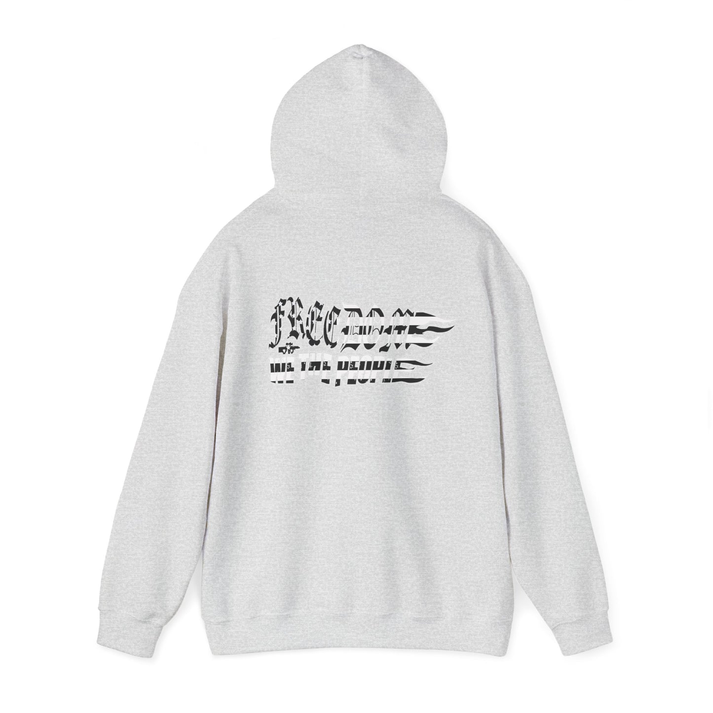 B&W Freedom Flag Hoodie