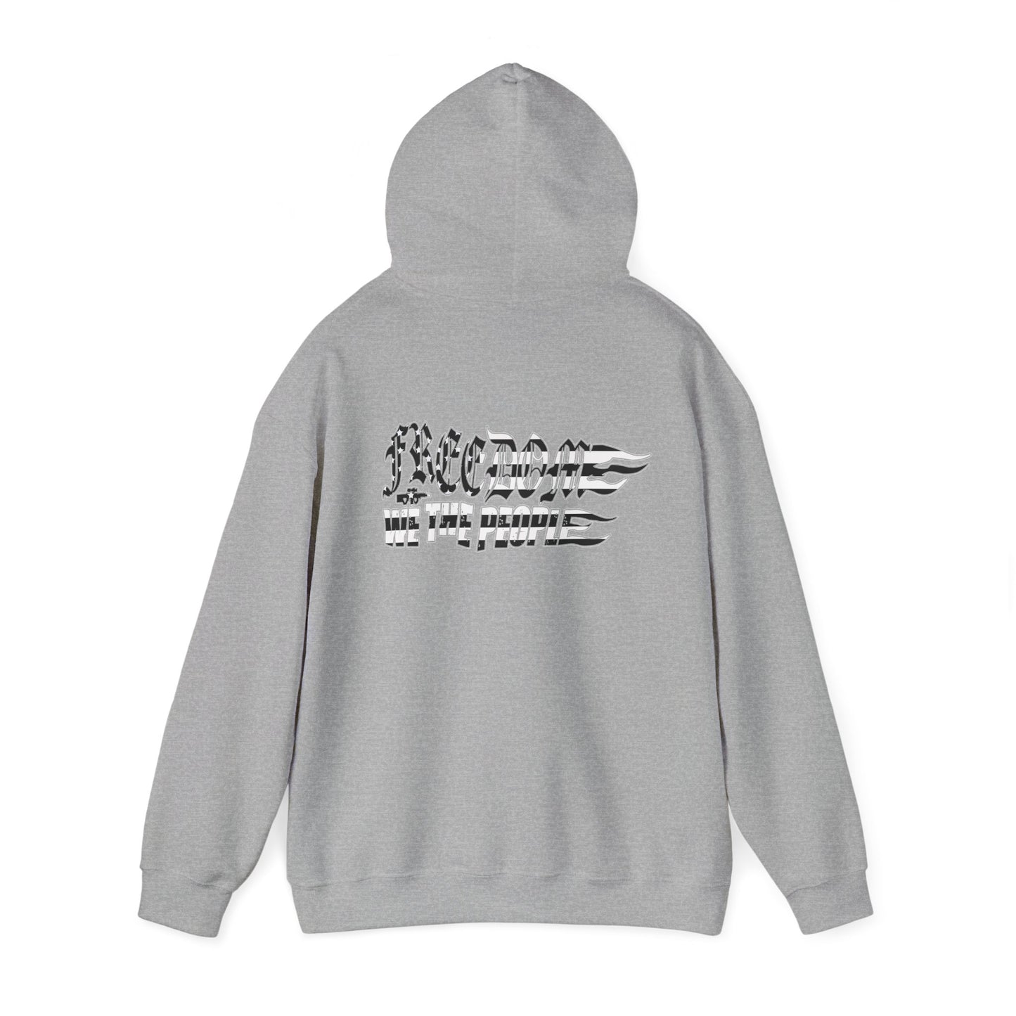 B&W Freedom Flag Hoodie