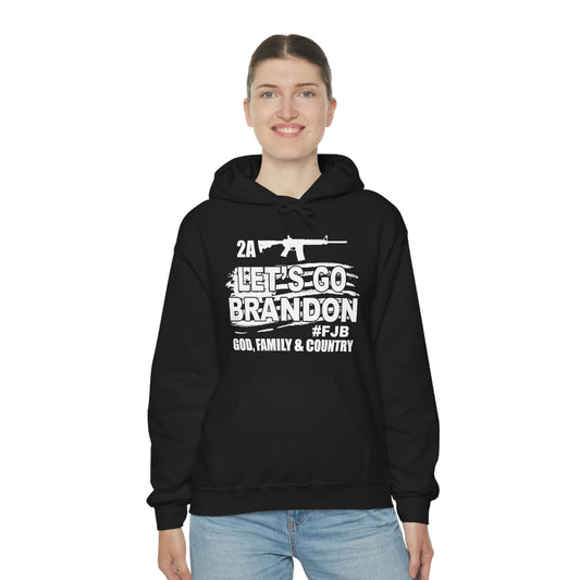 Unisex Heavy Blend™ B&W LGB #FJB Hooded Sweatshirt