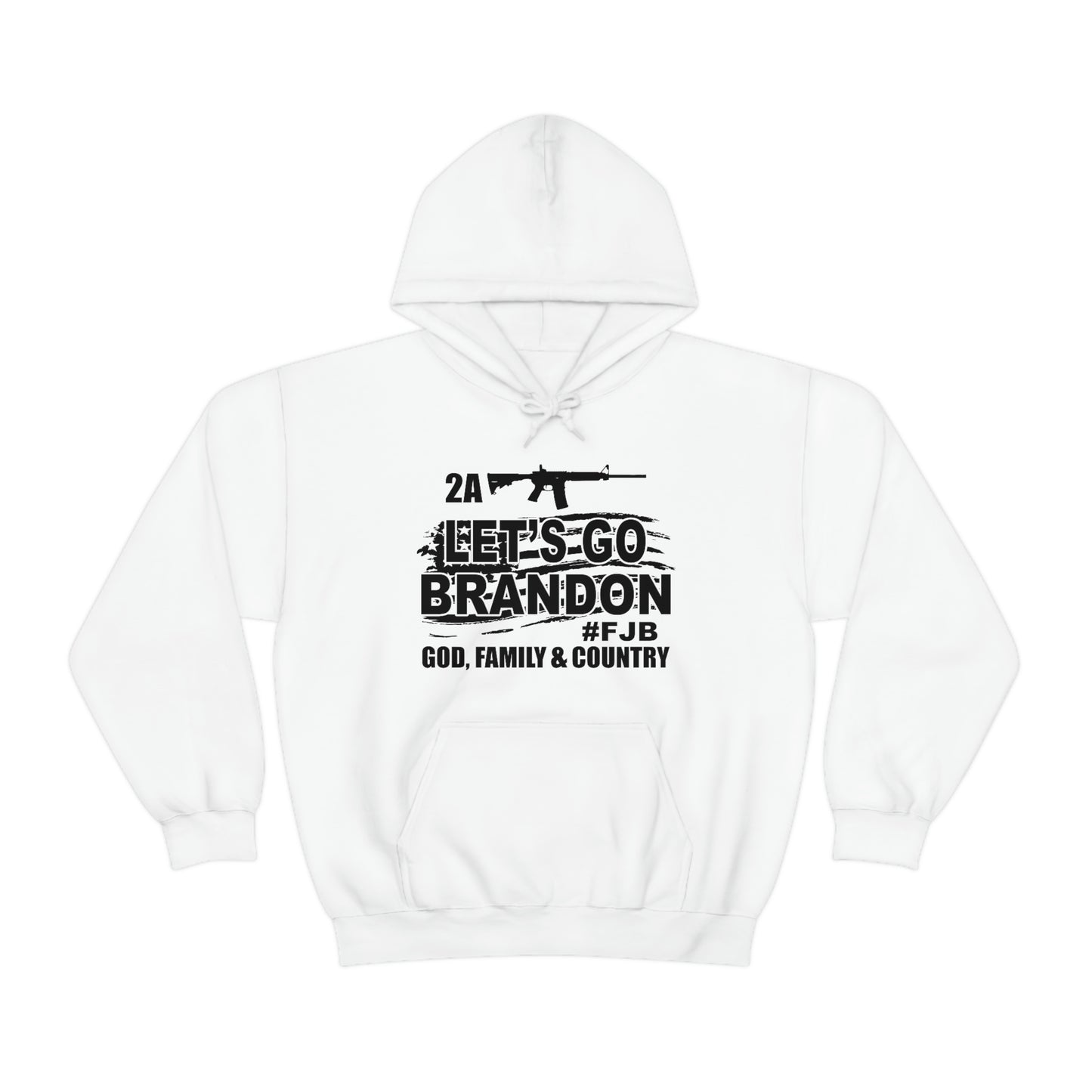 Unisex Heavy Blend™ B&W LGB #FJB Hooded Sweatshirt