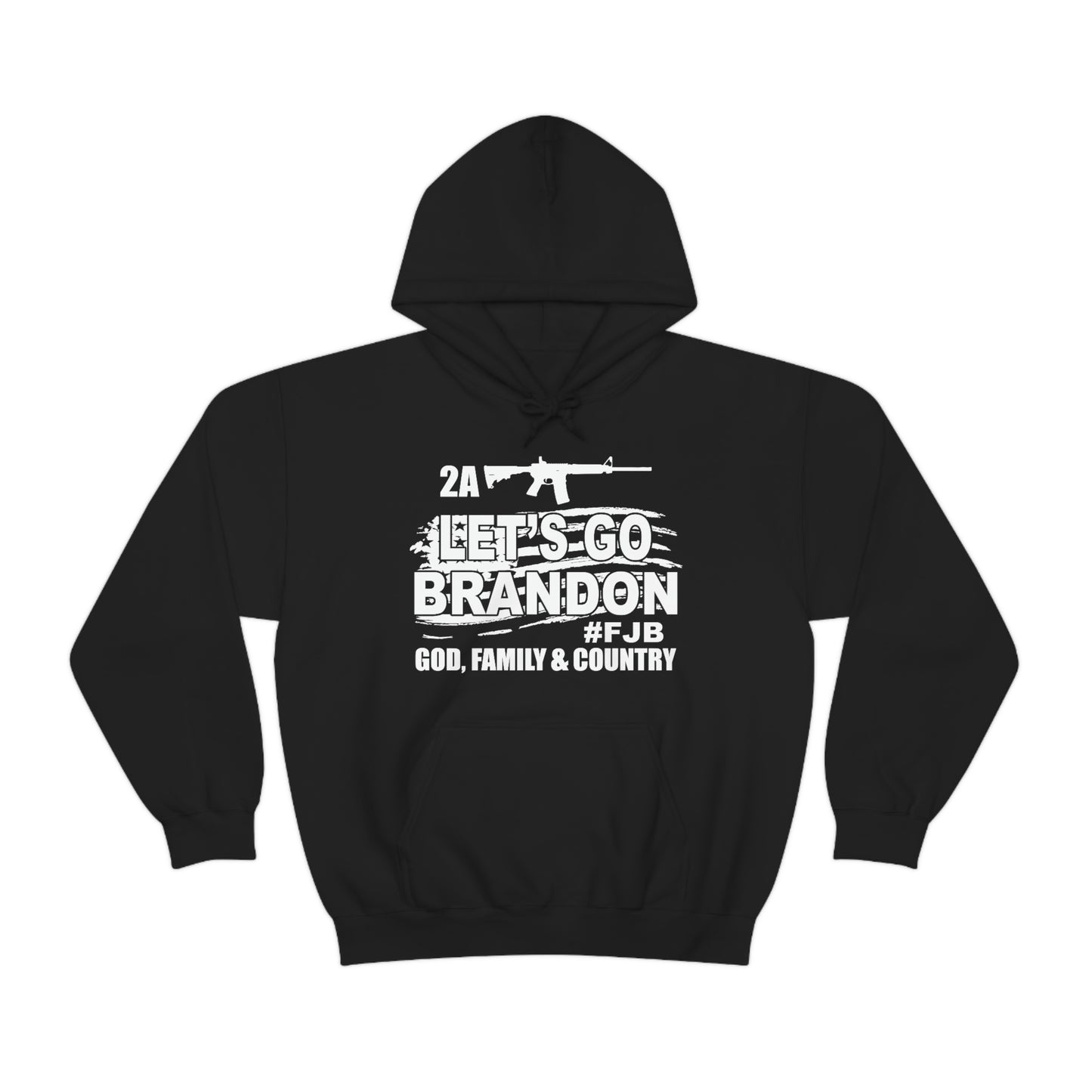 Unisex Heavy Blend™ B&W LGB #FJB Hooded Sweatshirt